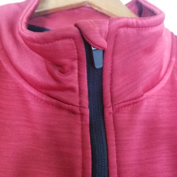 Running Room Fit Wear Thermal Vest Large Red Full Zip Reflective logos Pockets - Picture 9 of 15